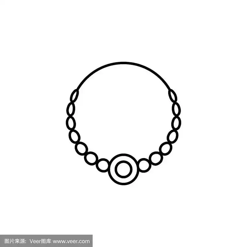 项链简笔画(送给妈妈的项链简笔画)