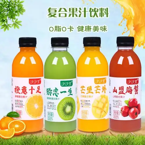 果味饮料300ml*24瓶装整箱批发混装猕猴桃橙汁网红夏季饮品沙棘汁