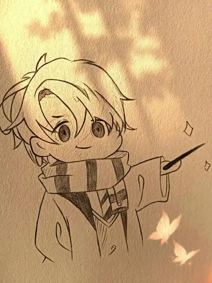 朝哥绘画教程.#贺朝q版#绘画教程 #简单绘画教程 - 抖音