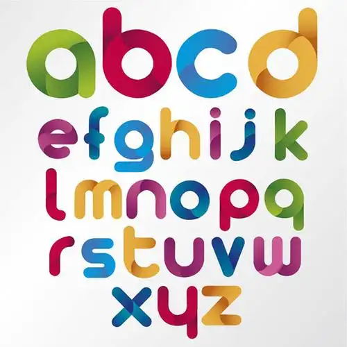 矢量艺术字所需点数:0点卡通英文字体设计矢量素材,卡通字体,英哪