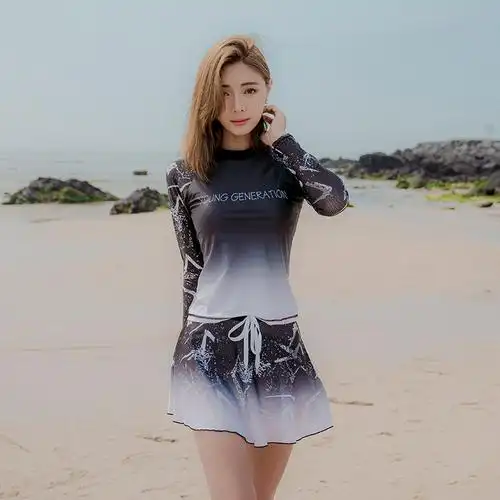 泳衣女分体裙式 韩国