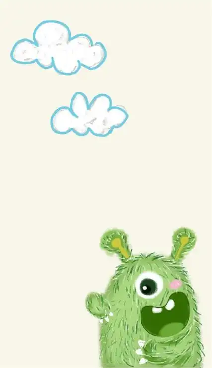小怪兽手机壁纸卡通可爱抖音小怪兽壁纸图片大全