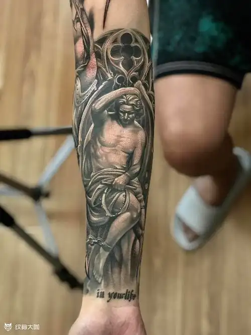 路西法_纹身图案手稿图片_大侠的纹身作品集