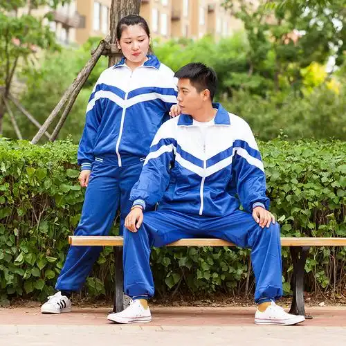 校服套装初中蓝白匆匆那年同款老式经典校服复古校服套装蓝白条杠校服
