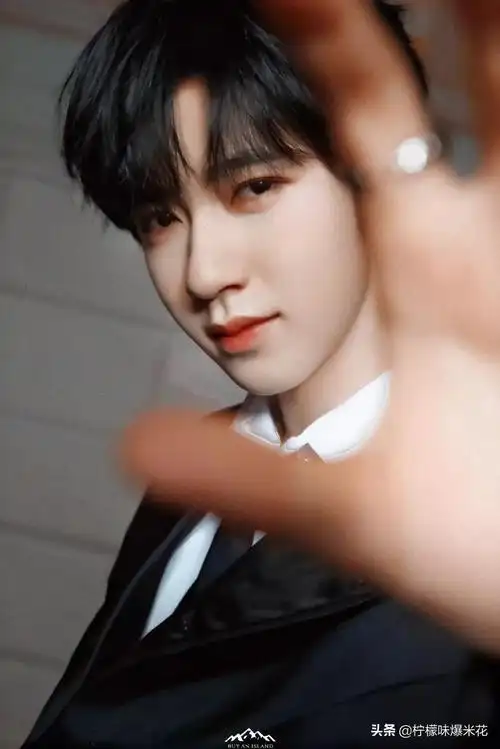 贺峻霖墨绿色西装造型-叽里星座