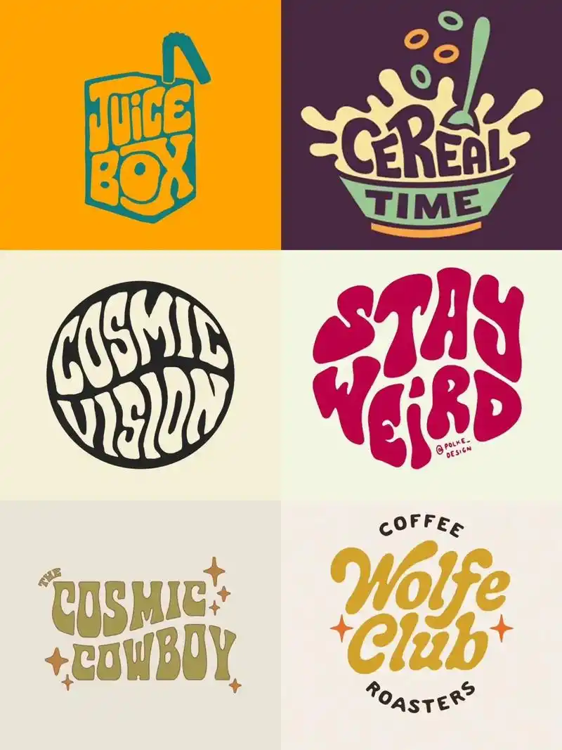 复古涂鸦字体设计