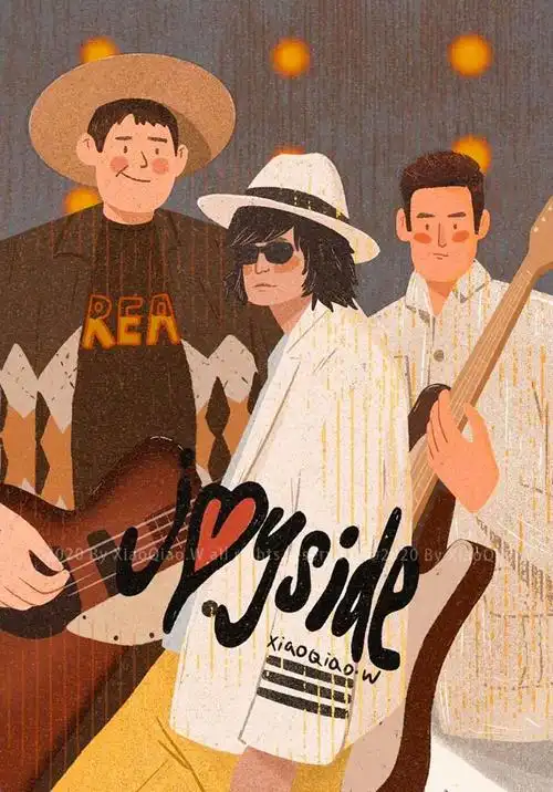 乐队的夏天插画作品集,可以做壁纸的插画图片