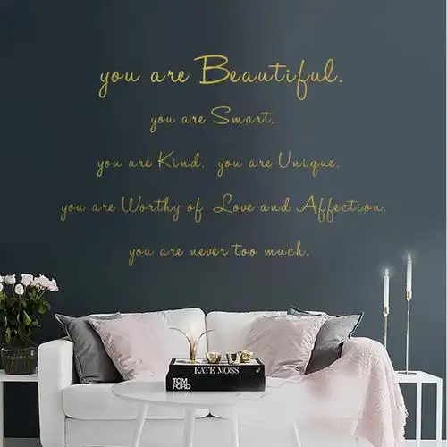 ins北欧风墙贴纸 改造房间卧室墙壁个性英文字母装饰床头创意贴画