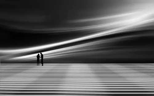 印象主义:灰色的阴影 梦幻摄影黑白风光风景宽屏壁纸壁纸图片