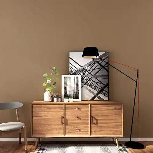 褐色棕色深咖啡色墙纸客厅卧室无纺布现代简约纯色素色背景墙壁纸