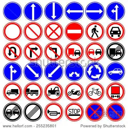 prohibited traffic signs