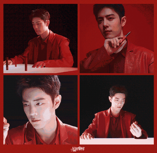 肖战红色时尚大片##星姐微博