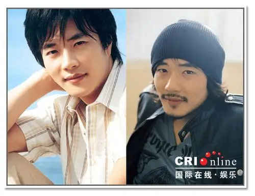 韩国男星蓄须前后