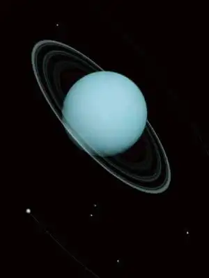 天王星是太阳系中地轴倾斜最大的行星也是太阳系中的第三大行星天王星