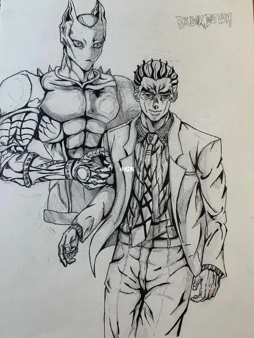 临摹jojo 吉良吉影