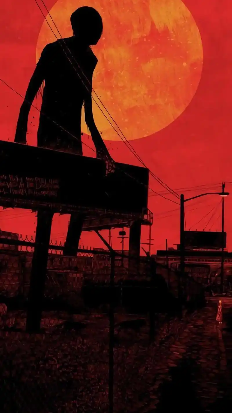 阴暗风格艺术绘画手机壁纸