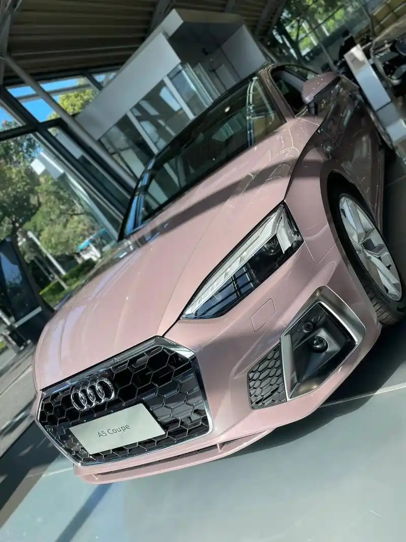 奥迪a5冰莓粉现车95