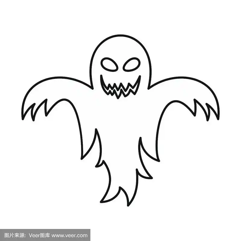 幽灵图标轮廓样式