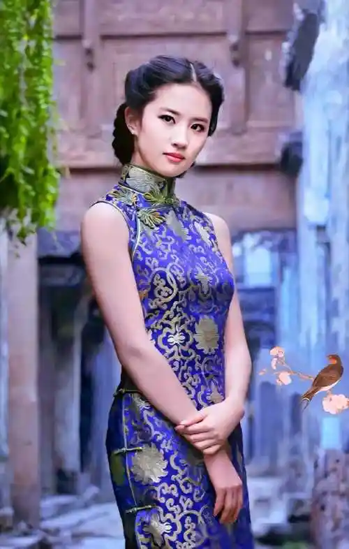 刘亦菲旗袍造型:如水墨画般的风华绝代,尽显高贵与典雅