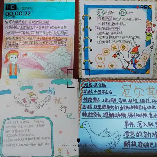 "云读书"系列活动之读名著·制作小小人物卡—安吉县良朋小学高段语文