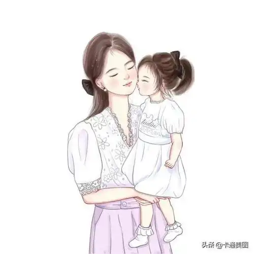 幸福感满满的亲子头像