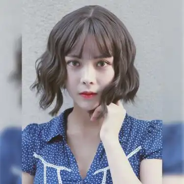 假发女短发短卷发玉米烫bobo韩国波波头帅气网红圆脸泡面卷发套头