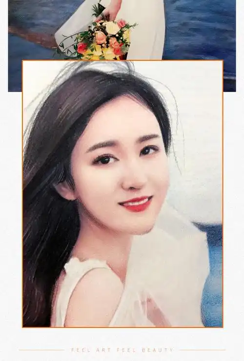 禾佳成 素描画像定制真人照片转手绘头像代画帮画画彩铅人物肖像绘画
