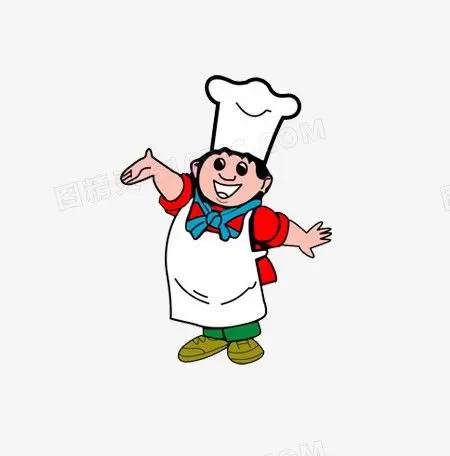 办公扁平人物元素人物扁平人物插画扁平风康师傅厨师人物logopngpng