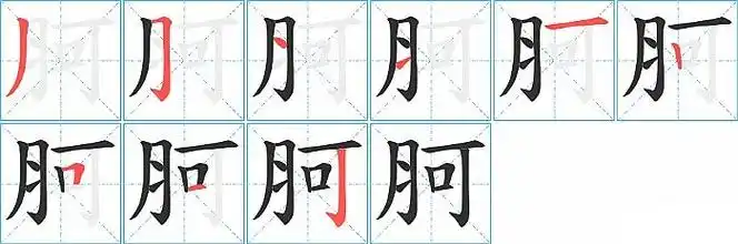 月字笔画(月字笔画顺序)