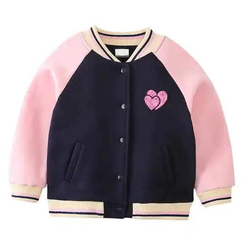 女童外套春秋2020新款韩版中大童春装夹克儿童洋气棒球服女孩外套