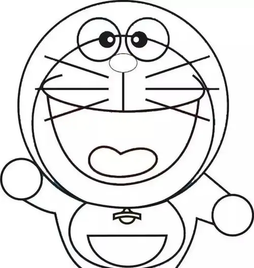 动漫系列--哆啦a梦简笔画大全超萌超好画教程 哆啦a梦简笔画图45