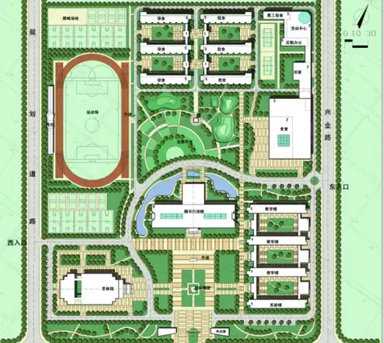 连云港高级中学总平面图