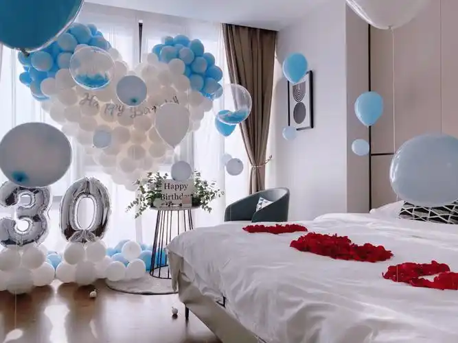 男朋友生日惊喜武汉酒店房间生日布置