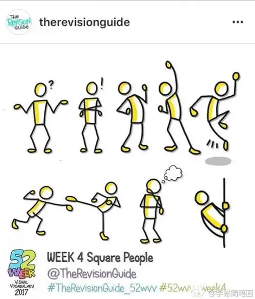 火柴人简笔画人物大全简单的火柴人各种动作简笔画素材大全