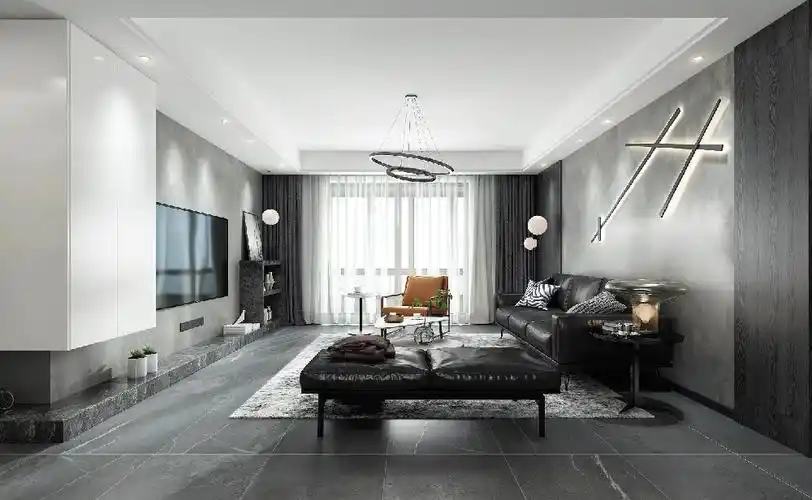 黑白灰现代简约,时尚高冷的空间11591385