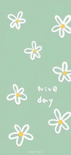 油画壁纸·简约花朵 cr.鱼鱼气泡水 - 堆糖,美图壁纸兴趣社区