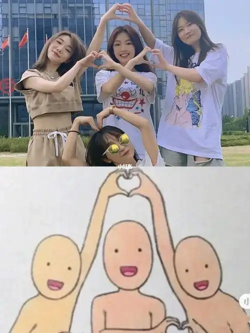 四人拍照动作寝室四人恶搞趣味拍照拍照姿势分享四人拍照pose姿势大全