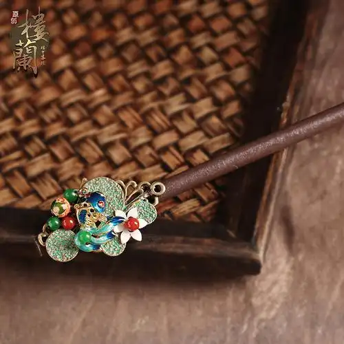 木发簪_楼兰客栈古典盘发木簪复古发簪中式宫廷簪子古代发饰简约头