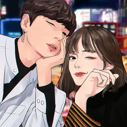 画报风q版卡通情侣漫画设计二次元真人手绘人物照片头像绘画定制