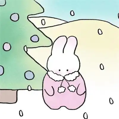 呆萌超可爱卡通情侣头像一左一右