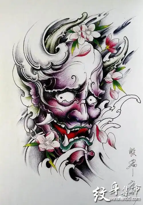 般若纹身般若纹身手稿般若纹身手稿图案