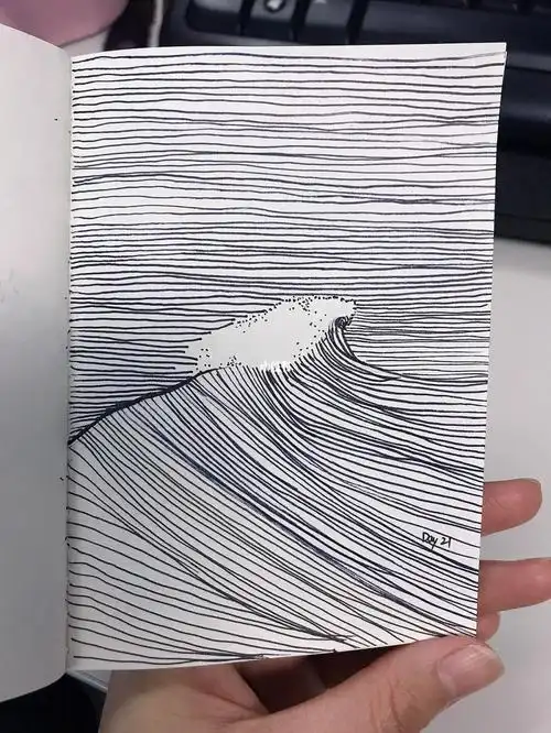 治愈禅绕画线条控笔练习21