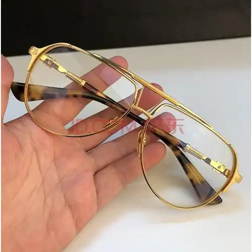 同款大码护目镜防蓝光平光大框可配近视度数散光眼镜架 painal-i金色