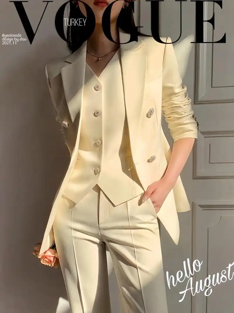 【轻奢高端】米色高级感,西装套装职业正装 - 抖音