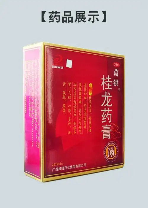 葛洪 桂龙药膏202g*6瓶 祛风除湿舒筋活络温肾补血用于风湿骨痛 慢性