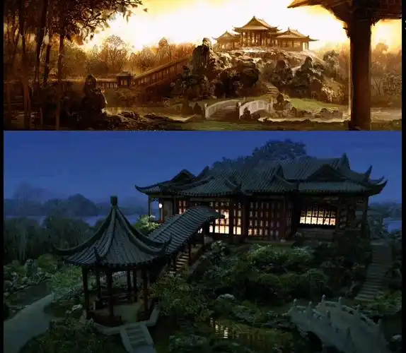 中国古装剧的制景