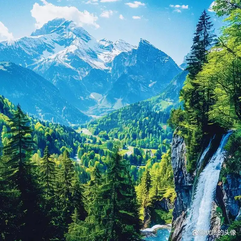 招财风景图片头像