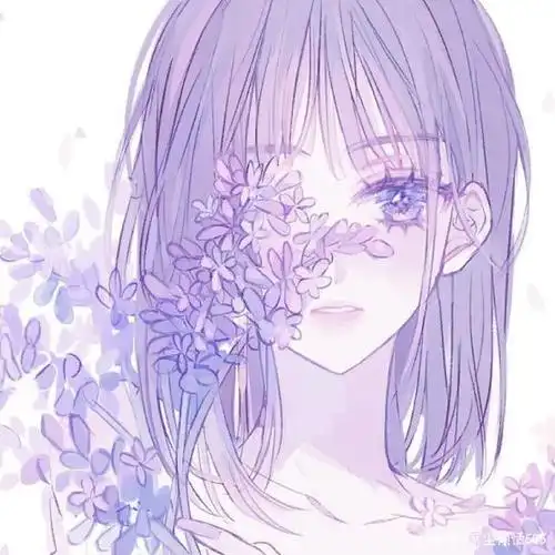 紫色系列精美可爱少女