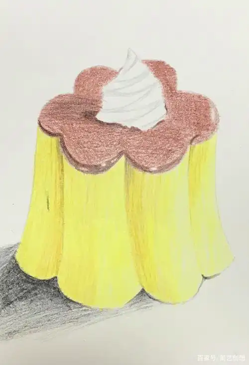 少儿彩铅画《小布丁》