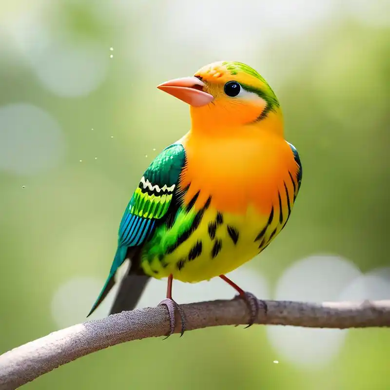 一组站在树枝上的漂亮小鸟图(二)